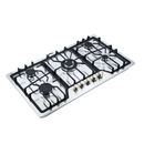 Parrilla de Gas 5 Quemadores, Acero Inoxidable, Empotrable, 90 cm, P-IN5Q86A