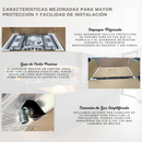 Combo Parrilla 5 Quemadores y Campana 90 cm, Acero Inoxidable y Vidrio, P-IN5Q86A y C-AC2F90