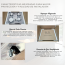 Parrilla de Gas 4 Quemadores, Vidrio Templado, Empotrable, 59 cm, P-CN4Q59 (V2)