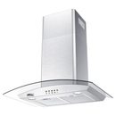 Combo Parrilla 5 Quemadores 77 cm y Campana 90 cm, Acero Inoxidable y Vidrio, P-IN5Q76 y C-AC2F90