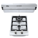 Combo Parrilla Empotrable AROL de 2 Quemadores Acero Inoxidable 31 cm P-IN2Q31 y Campana Slim 60 cm CSI-60AI