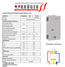 Boiler Paso Kruguer 12 Lts 4412 Nt