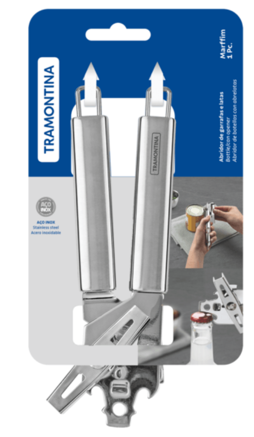 Abrelatas Tramontina Marffim Acero Inoxidable Profesional