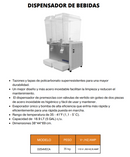 Dispensador De Bebidas Frías 2 Tazones 37.8L International D254VECA