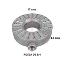 Quemador De Gas Regadera Aluminio Jumbo 17cm (6 1/2)