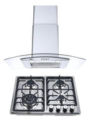 Combo Parrilla Gas + Campana 60 cm AROL P‑IN4Q59B y C‑AC1F60 - Electrodomesticos Olvera