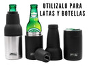 AROL Enfriador de Cerveza para Botellas y Latas Portabotellas Portalatas Acero Inoxidable doble capa Aislamiento al vacio (Acero Inoxidable Silver) - Electrodomesticos Olvera
