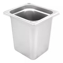 Inserto Contenedor De Acero Inoxidable 1/6x20cm Caja 6 Pzs