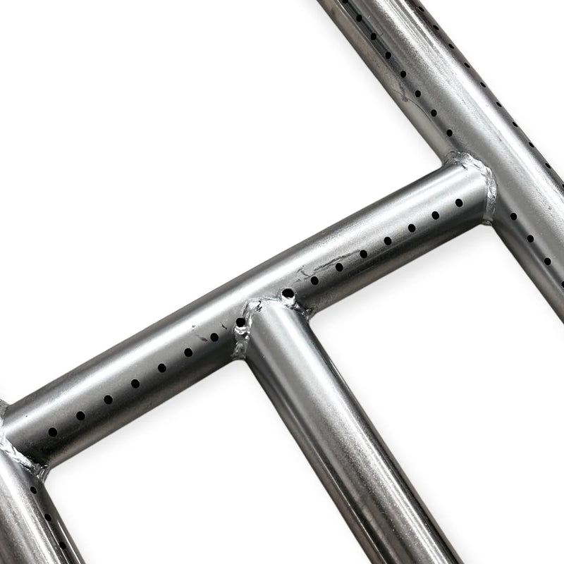 Quemador Tipo H de Acero Inoxidable 40 cm con Válvula y Perilla - Electrodomesticos Olvera