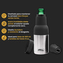 AROL Enfriador de Cerveza para Botellas y Latas Portabotellas Portalatas Acero Inoxidable doble capa Aislamiento al vacio (Acero Inoxidable Silver) - Electrodomesticos Olvera