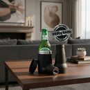 AROL Enfriador de Cerveza para Botellas y Latas Portabotellas Portalatas Acero Inoxidable doble capa Aislamiento al vacio(Acero Inoxidable Black) - Electrodomesticos Olvera