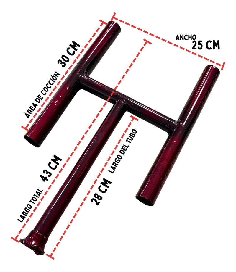 Quemador H De 30 Cm Para Planchas Económico Cocina