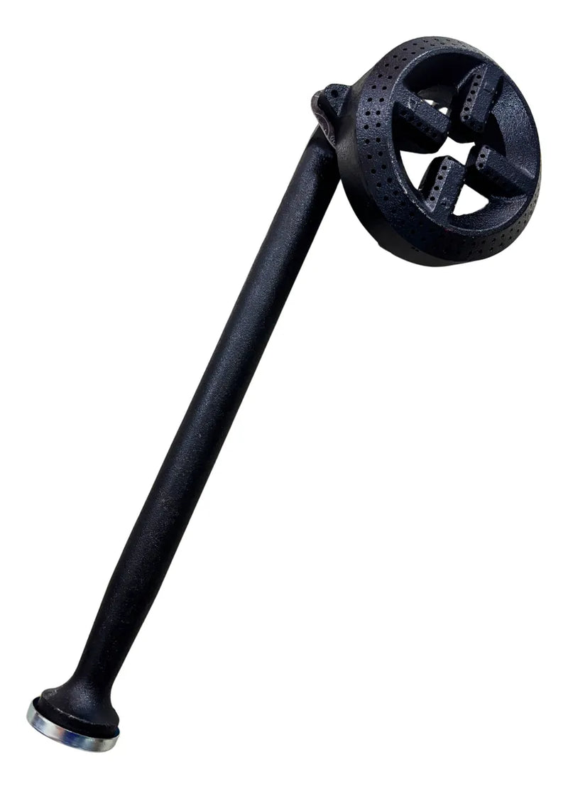 Quemador para Estufa Industrial, Redondo Largo, 16 cm, Tubo Izquierdo, Modelo B102 AROL