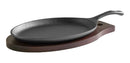 Plato de Hierro Fundido 7x9” con Base de Madera Buffetware