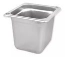 Inserto Contenedor De Acero Inoxidable 1/6x15cm Caja 6 Pzs