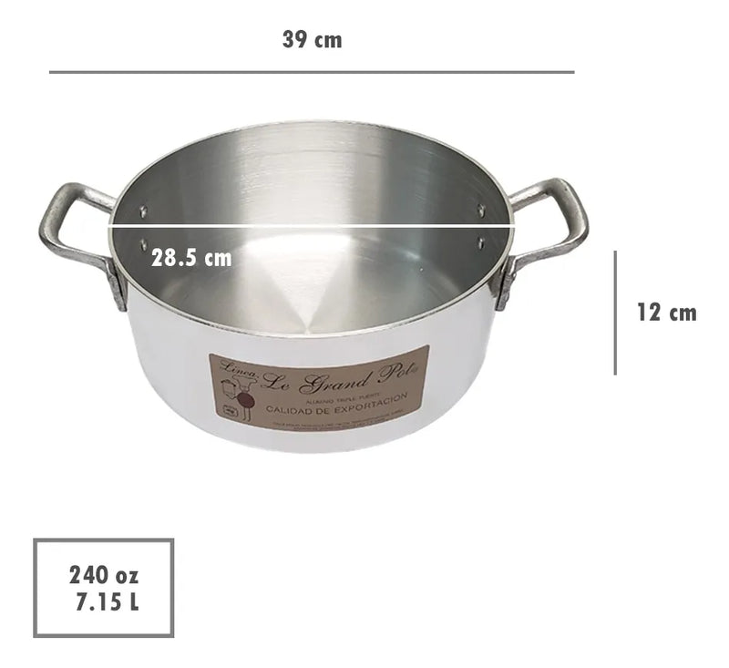 Olla Budinera Arrocera Aluminio