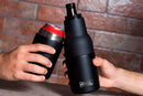 AROL Enfriador de Cerveza para Botellas y Latas Portabotellas Portalatas Acero Inoxidable doble capa Aislamiento al vacio(Acero Inoxidable Black) - Electrodomesticos Olvera