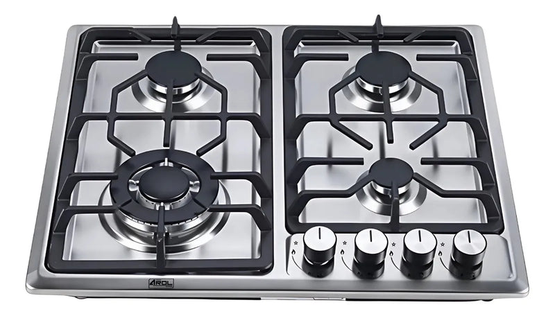 Combo Parrilla Gas + Campana 60 cm AROL P‑IN4Q59B y C‑AC1F60