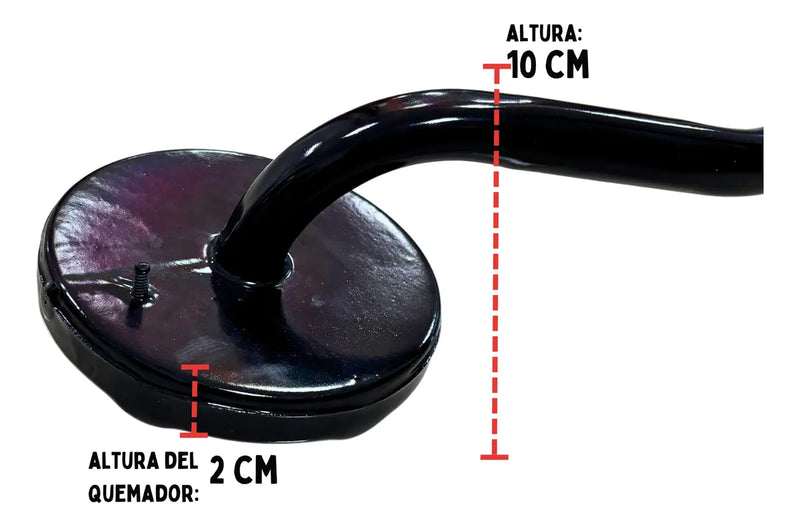 Quemador Estrella Largo 13 Cm Porcelanizado Derecho Cocina