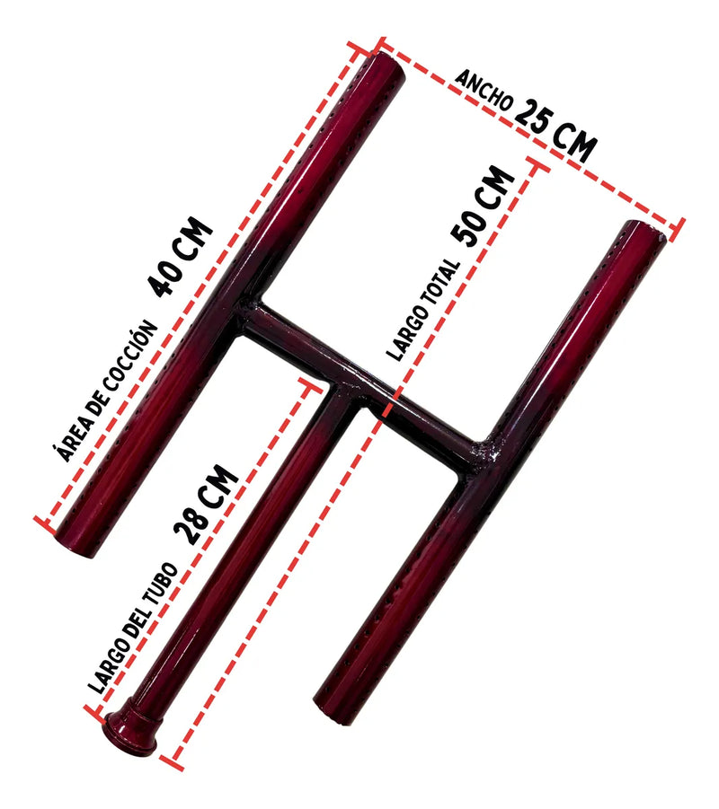 Quemador H De 40 Cm Para Planchas Económico Cocina