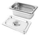 Inserto Contenedor Acero Inoxidable Con Tapa NOVENO 1/9x6 Cm 17.5x11x6 Arol Nsf, 1L