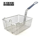 Kit Freidora Tina Y Canastilla Escurridora Acero Inox 3 Lts