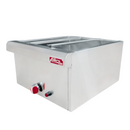 Baño María Acero Inoxidable AROL para 6 Insertos de 1/4 con 2 Separadores