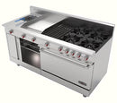 Estufa Universal PD Drago 4 Quemadores, Horno, Asador, Plancha 2″ Freidora y Gratinador.