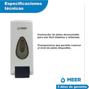 Dispensadores de Jabón de Plástico, Color Blanco con Capacidad de 600 ml