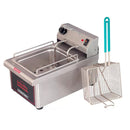 Freidora Eléctrica de Mesa International de 5 Litros, 2200 W, Acero Inoxidable Modelo F5L-E