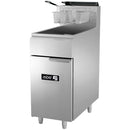 Freidora ASBER AEF-50-S GLP 1 Tina 3 Quemadores Gas Acero Inoxidable 50 lbs