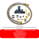 Regulador De Gas Baja Presión 2da Etapa NATURAL CMS Kit Completo