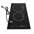 Combo Parrilla Gas + Inducción Y Campana Pared Negra 90 cm AROL | Vidrio Templado | 4 Quemadores + 2 Zonas