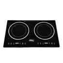 Parrilla de Inducción de 2 Zonas, 66cm, 110V, De Mesa, AROL IN-M2Q66