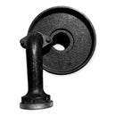 Quemador Redondo de Fierro Fundido B12 Completo con Tubo Corto Derecho