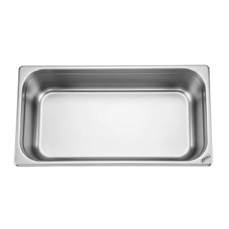 Inserto Contenedor Acero Inoxidable Con Tapa Entero 1/1x15 cm AROL NSF