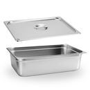 Inserto Contenedor Acero Inoxidable Con Tapa Entero 1/1x20 cm AROL NSF