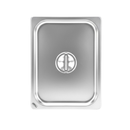 Inserto Contenedor Acero Inoxidable Con Tapa Medio 1/2x15 cm AROL NSF