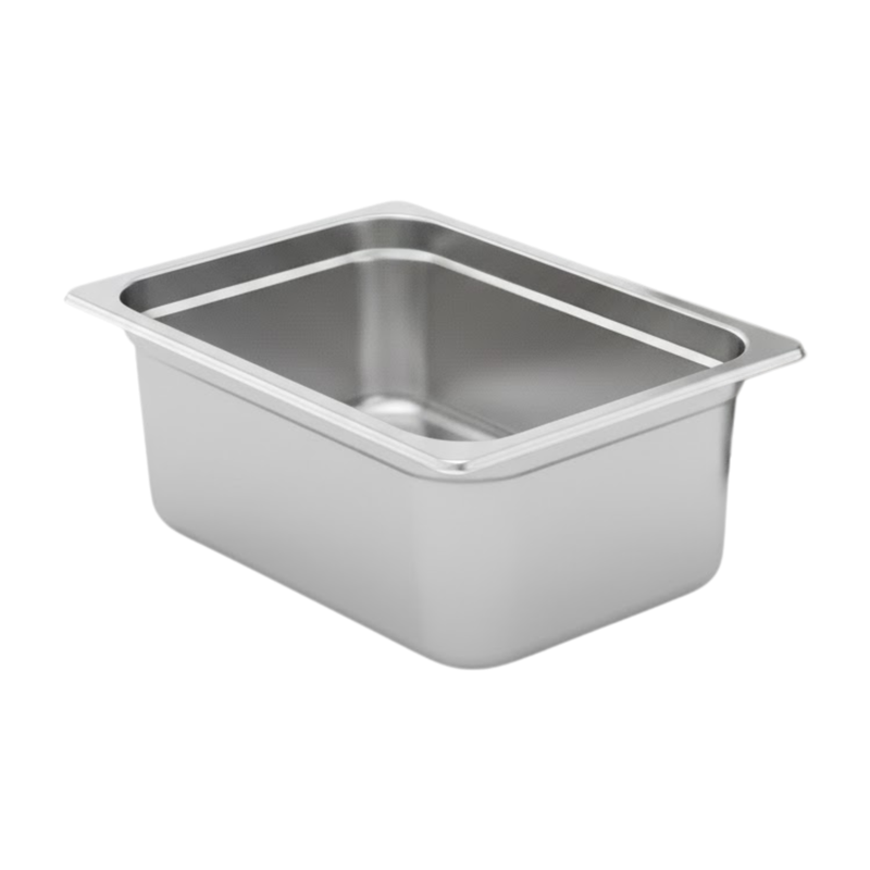 Inserto Contenedor Acero Inoxidable Con Tapa Medio 1/2x15 cm AROL NSF