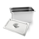 Inserto Contenedor Acero Inoxidable Con Tapa 1/4x20 cm AROL NSF