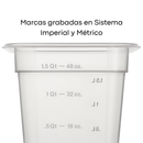 Inserto de Policarbonato 1/6x15 17.5x16x15 cm Certificado NSF