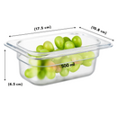 KIT 6 INSERTOS POLICARBONATO 1/9 X 6 CM