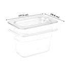 Tapa para Inserto Noveno 1/9 Policarbonato con Ranura