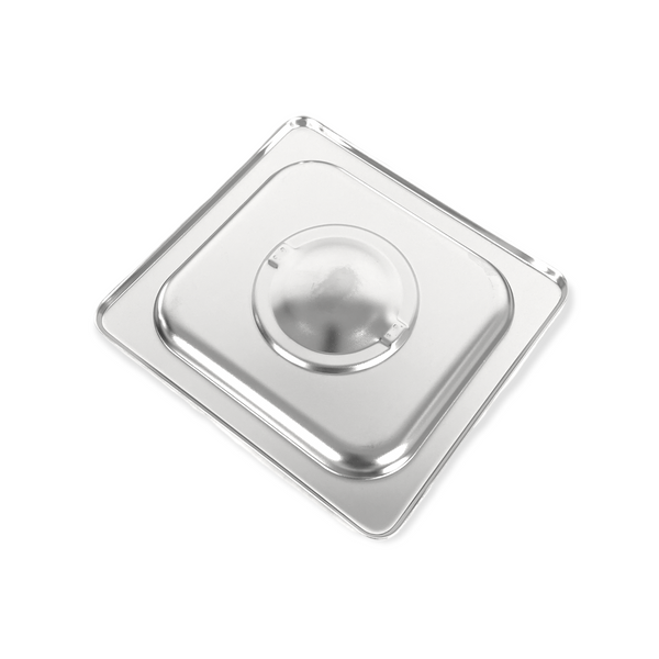 Inserto Contenedor Acero Inoxidable Con Tapa 1/6x20 cm AROL NSF