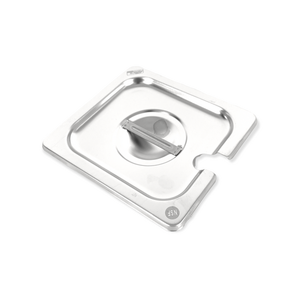 Inserto Acero Inoxidable 1/6x6 cm Con Tapa Ranurada 6 Juegos AROL