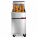 Freidora Industrial 3 Quemadores, 50 lb (24 L), 90,000 BTU, Millivolt y Hi-Limit Gas LP Modelo ARF3-LPG AROL