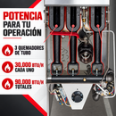 Freidora Industrial 3 Quemadores, 50 lb (24 L), 90,000 BTU, Millivolt y Hi-Limit Gas LP Modelo ARF3-LPG AROL