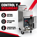 Freidora Industrial 3 Quemadores, 50 lb (24 L), 90,000 BTU, Millivolt y Hi-Limit Gas LP Modelo ARF3-LPG AROL