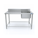 Fregadero Industrial AROL 1 Tarja Derecha en Acero Inoxidable 138 x 70 x 90 cm