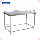 Mesa de Trabajo Industrial AROL en Acero Inoxidable 100 x 70 x 90 cm - Electrodomesticos Olvera